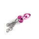 Nixie Metal Butt Plug and Furry Handcuff Set Pink