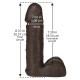 VacULock 8 Inch Realistic Dildo Attachment Black