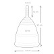 Mae B Intimate Health 2 Large Menstrual Cups