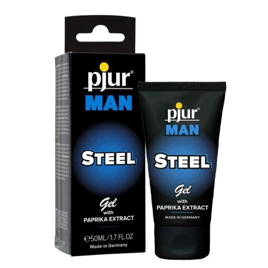 Pjur Man Steel Gel With Paprika Extract Lubricant 50ml