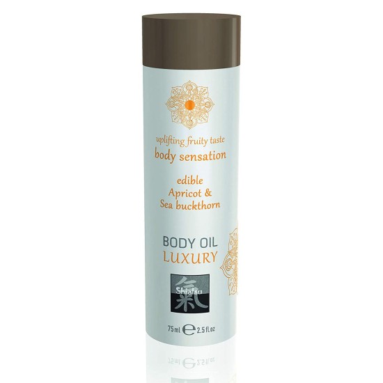 Shiatsu Luxury Body Oil Edible Apricot And Sea Buckthorn 75ml