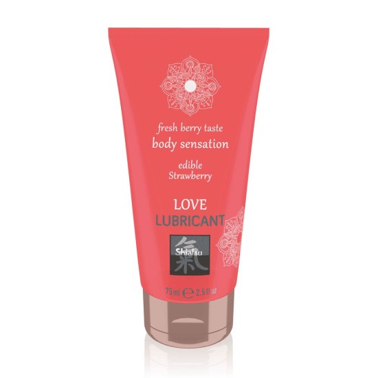 Shiatsu Love Lubricant Edible Strawberry 75ml