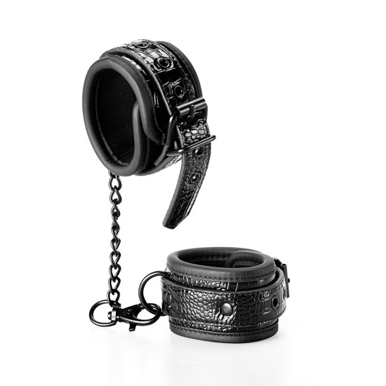 Blaze Luxury Fetish Hand Cuffs Black