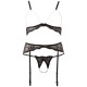 Abierta Fina Pearl Bra Suspender And String