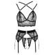 Abierta Fina Lacey Open Suspender Set