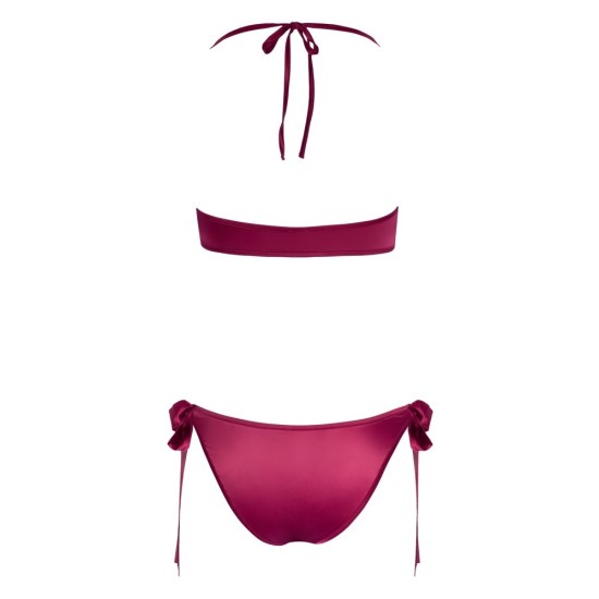 Cottelli Tie Up Bra And Briefs Set Red