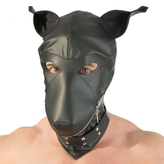 Imitation Leather Dog Mask