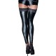 Noir Handmade Black Footless Lace Top Stockings