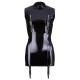 Black Level Vinyl Dress with Suspenders