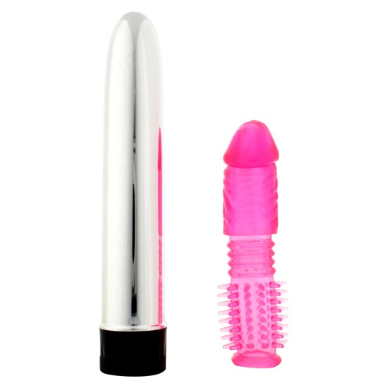 Twinz Vibrator And Sleeve Kit