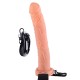 Fetish Fantasy Series 11 Inch Vibrating Hollow Strap On Flesh