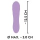 Cuties Silk Touch Rechargeable Mini Vibrator Purple