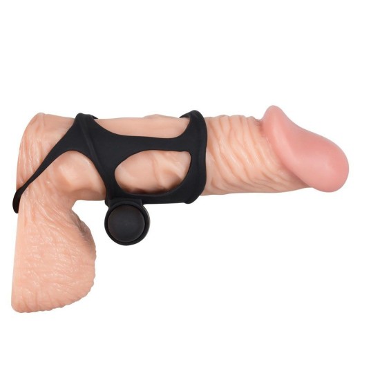 Black Velvet Soft Touch Small Penis Sleeve And Vibe