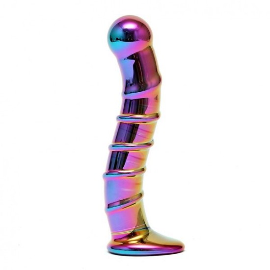 Sensual Multi Coloured Glass Nikita Dildo