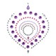 Bijoux Indiscrets Flamboyant Rhinestone Jewellery Purple Pink