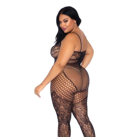 Leg Avenue Lace and Net Body Stocking UK 14 to 18