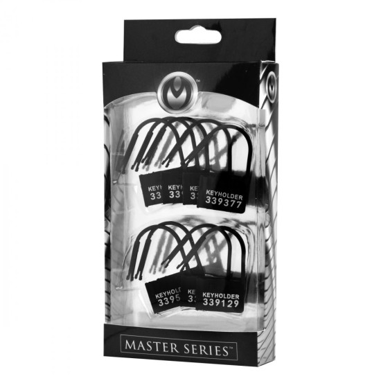 Master Series 10 Keyholder Numbered Plastic Chastity Locks