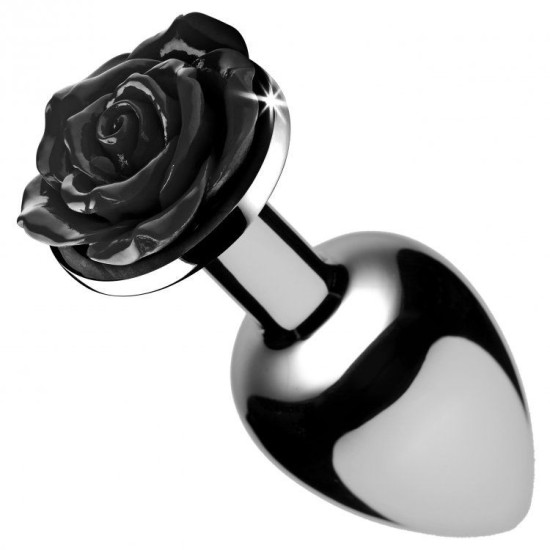 XR Booty Sparks Black Rose Anal Plug Large