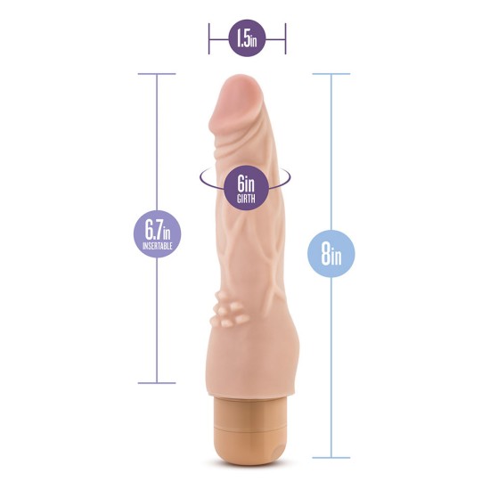 Dr. Skin Cock Vibe Vibrating Cock 8 Inches