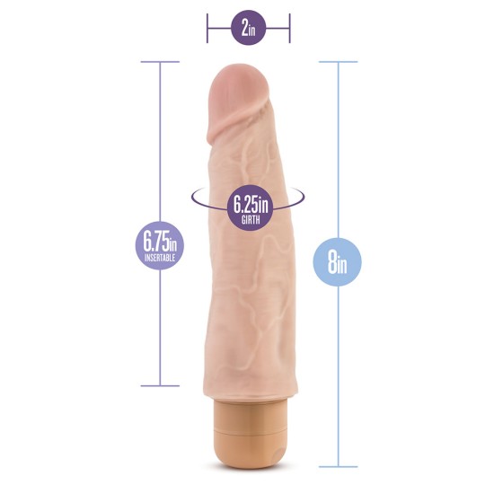 Dr. Skin Cock Vibe 14 Vibrating Cock 8 Inches