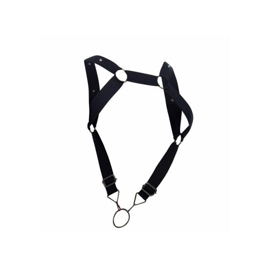 Male Basics Dngeon Straight Back Harness With Cockring