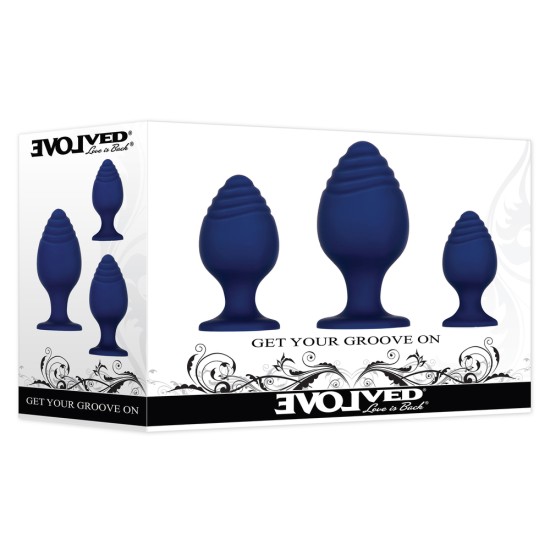 Evolved Get Your Grove On Butt Plug Set