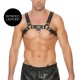 Ouch Chest Bulldog Harness Black Large to Xlarge