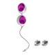 Ovo L1 Silicone Love Balls Waterproof White And Light Violet