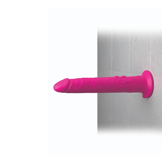 Vibrating Suction Cup Wall Banger Pink