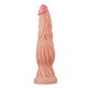 Lovetoy 9.5 Inch Dual Layered Silicone Cock Flesh Pink