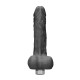 RealRock 9 Inch Black Realistic Vibrating Dildo With Balls