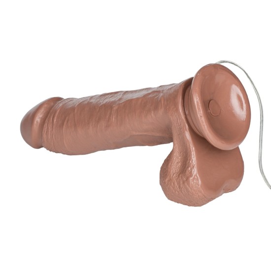 Emperor 7 Inch Life Like Vibrator Flesh Brown