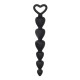 Black Silicone Anal Beads