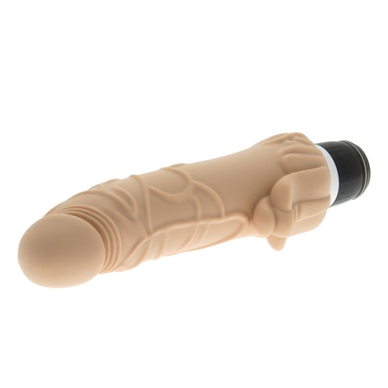 Classic Silicone Penis Vibrator with Clit Stim