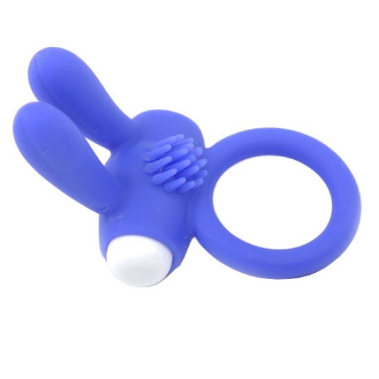 Cockring With Rabbit Ears Blue