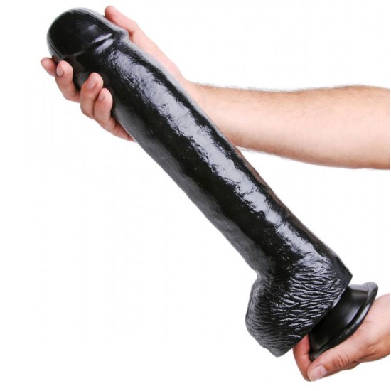 XR The Black Destroyer Huge Suction Cup Dildo